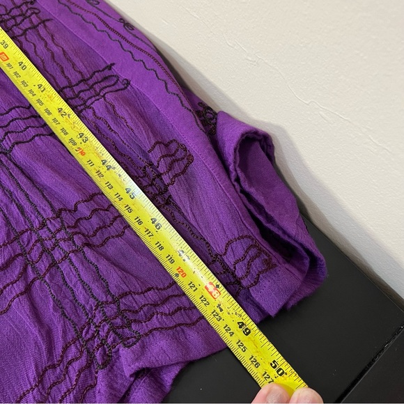 Natural Choice Embroidered Button Front Lightweight Dress - Picture 14 of 15